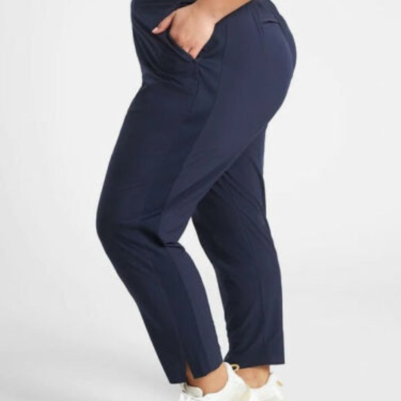 NWT Athleta Brooklyn Ankle Pants Navy Blue Women's Plus Size 26 H11522 - Picture 10 of 14